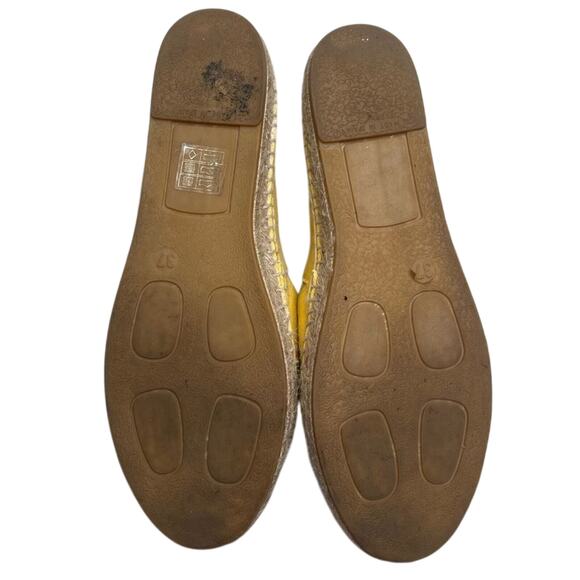 Boden Yellow Canvas Espadrille Flats US 6 Slip-On‎ Loafers Summer Shoes - Picture 7 of 8